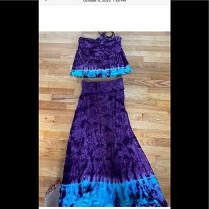 Junior large 2 piece tye dye outfit